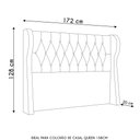 Ver imagem 4 de Cabeceira Casal Queen Cama Box 160cm Malva I02 Bouclê Cinza - Mpozenato