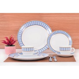 Aparelho Jantar Plain Grid Vd 16 Pecas - 5