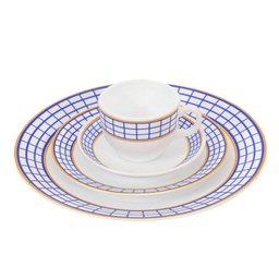 Aparelho Jantar Plain Grid Vd 16 Pecas - 1