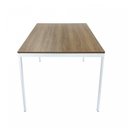 Ver imagem 6 de Mesa de Jantar 160cm Industrial Branco/Nogal