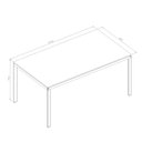 Ver imagem 3 de Mesa de Jantar 160cm Industrial 