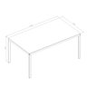 Mesa de Jantar 160cm Industrial  - 3