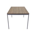 Ver imagem 6 de Mesa de Jantar 160cm Industrial Cinza/Grafite/Nogal