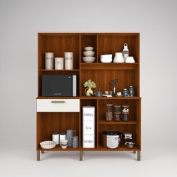 Armário Jade Cozinha 10 Portas Compacto e Resistente Mdf:cinza - 4