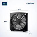 Ver imagem 2 de Circulador de Ar Preto 30cm Ca-02 Mondial 220v
