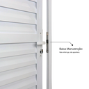 Ver mais imagens de Porta de Alumínio Laminada 210x60cm Linha Solida MGM Abertura Direita Branco
