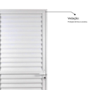 Ver imagem 5 de Porta de Alumínio Laminada 210x60cm Linha Solida MGM Abertura Direita Branco