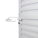 Ver imagem 6 de Porta de Alumínio Laminada 210x60cm Linha Solida MGM Abertura Direita Branco