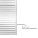Ver imagem 7 de Porta de Alumínio Laminada 210x60cm Linha Solida MGM Abertura Direita Branco