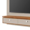 Painel Ripado Grande para Tv até 80 Polegadas com Led Off White Naturalle Hebe Shop Jm - 7