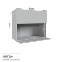 Cozinha Modulada 6 Peças 4 Aéreos 2 Balcões Nara Cabecasa Madeiramadeira - 11