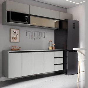 Cozinha Modulada 6 Peças 4 Aéreos 2 Balcões Nara Cabecasa Madeiramadeira