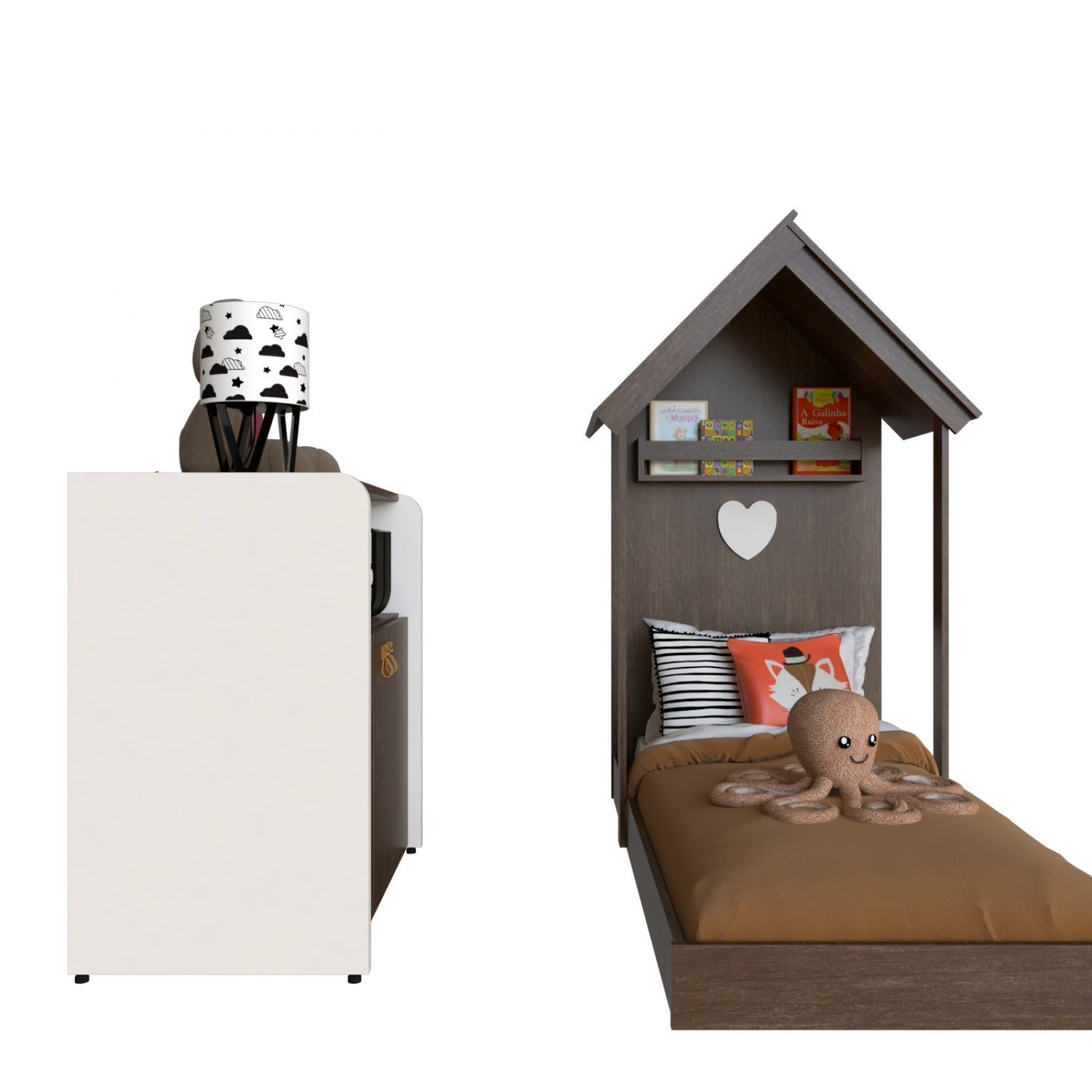 Quarto Infantil com Cama e Armário Espresso Móveis - 7