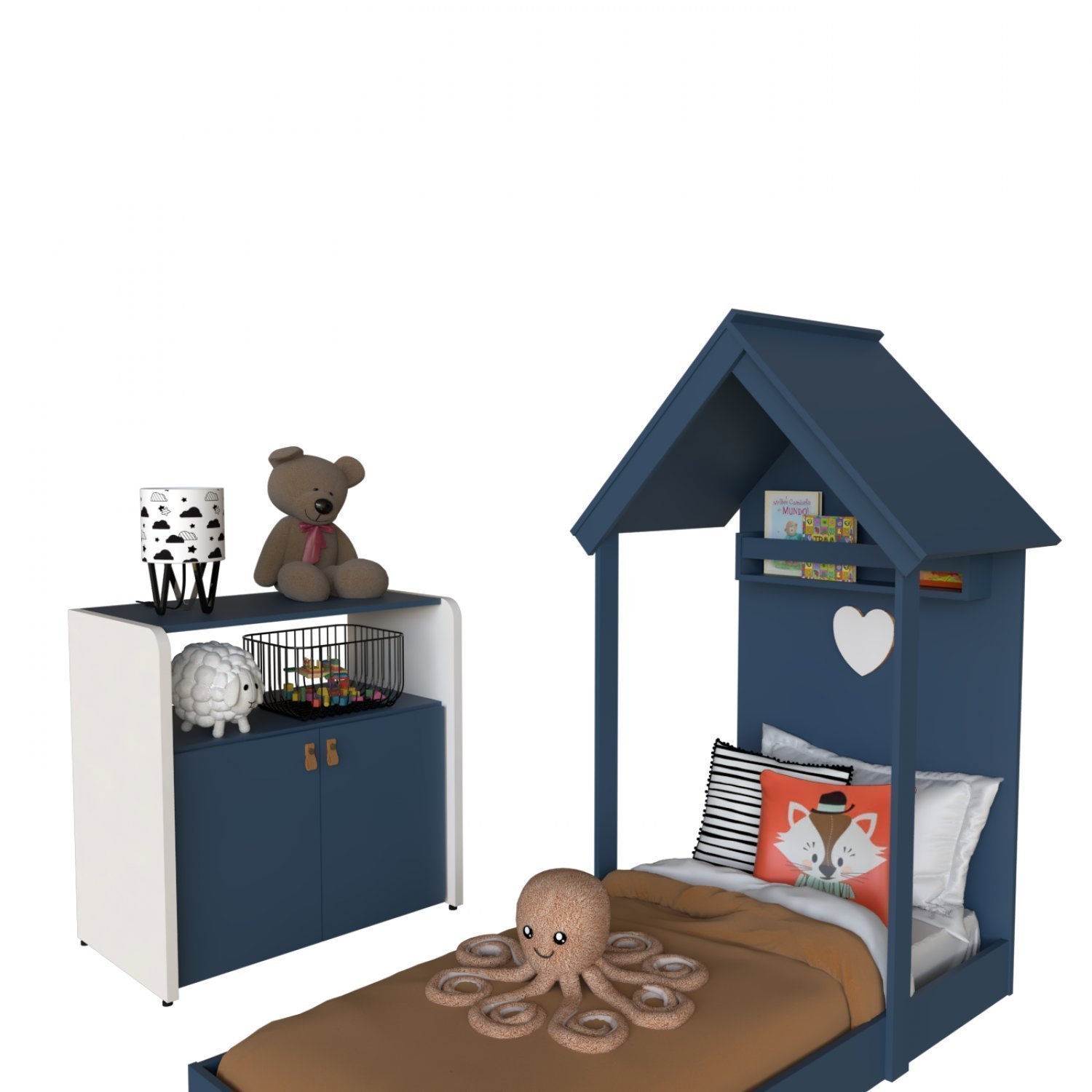 Quarto Infantil com Cama e Armário Espresso Móveis - 5