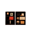 Ver imagem 3 de Estante Livreiro Bipartida 5 Nichos Alta para Sala, Escritório e Decoração