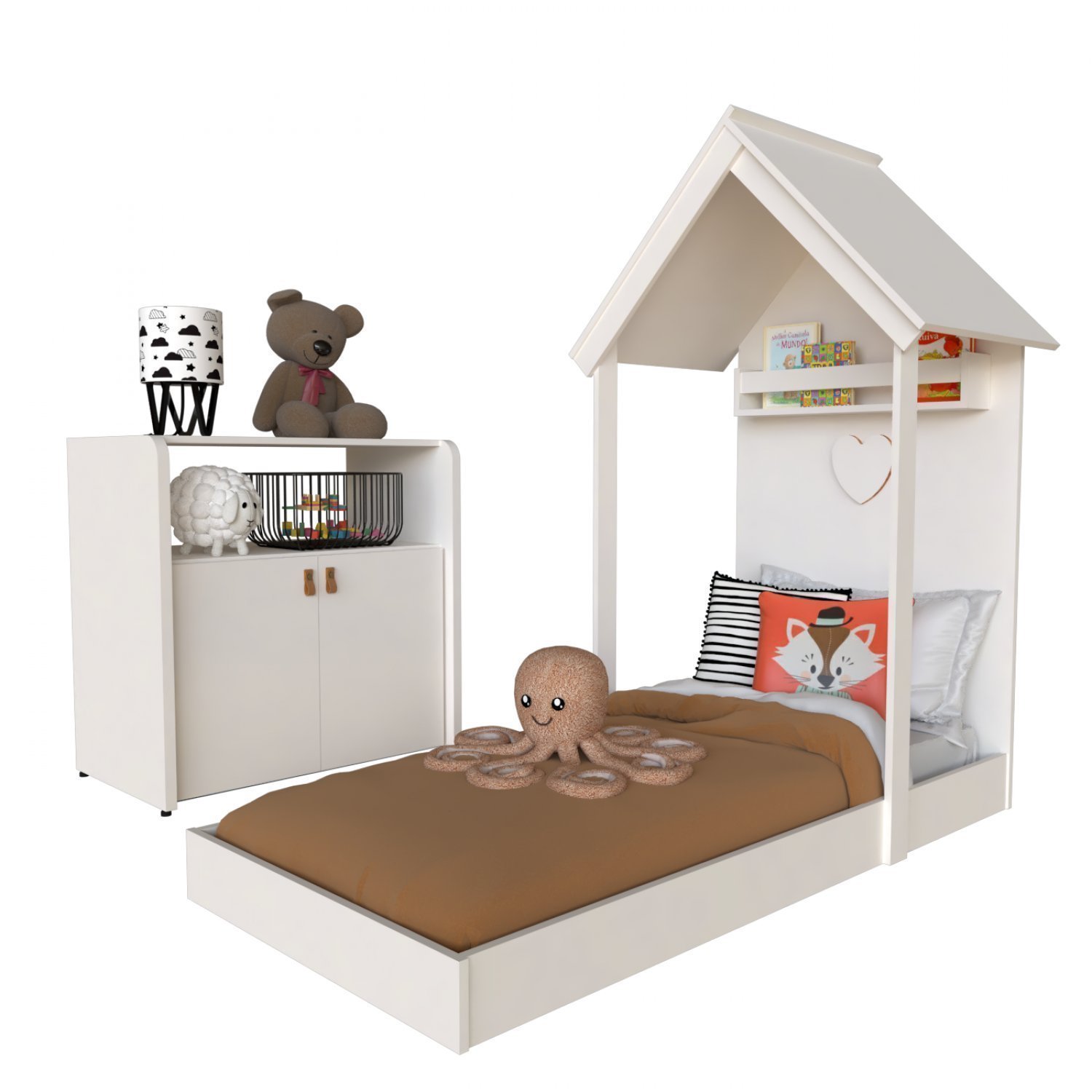 Quarto Infantil com Cama e Armário Espresso Móveis - 2