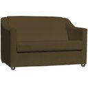 Ver imagem 4 de Kit Namoradeira + 4 Poltronas Decorativas para Sala Mila Suede Cores Pé de Plastico Cromado