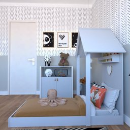 Quarto Infantil com Cama e Armário Espresso Móveis - 11