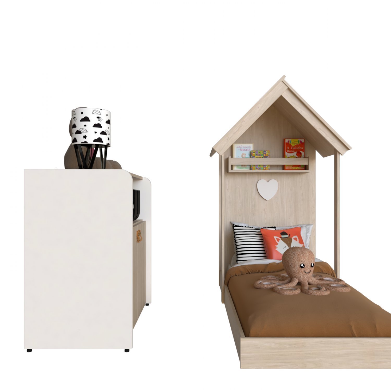 Quarto Infantil com Cama e Armário Espresso Móveis - 7