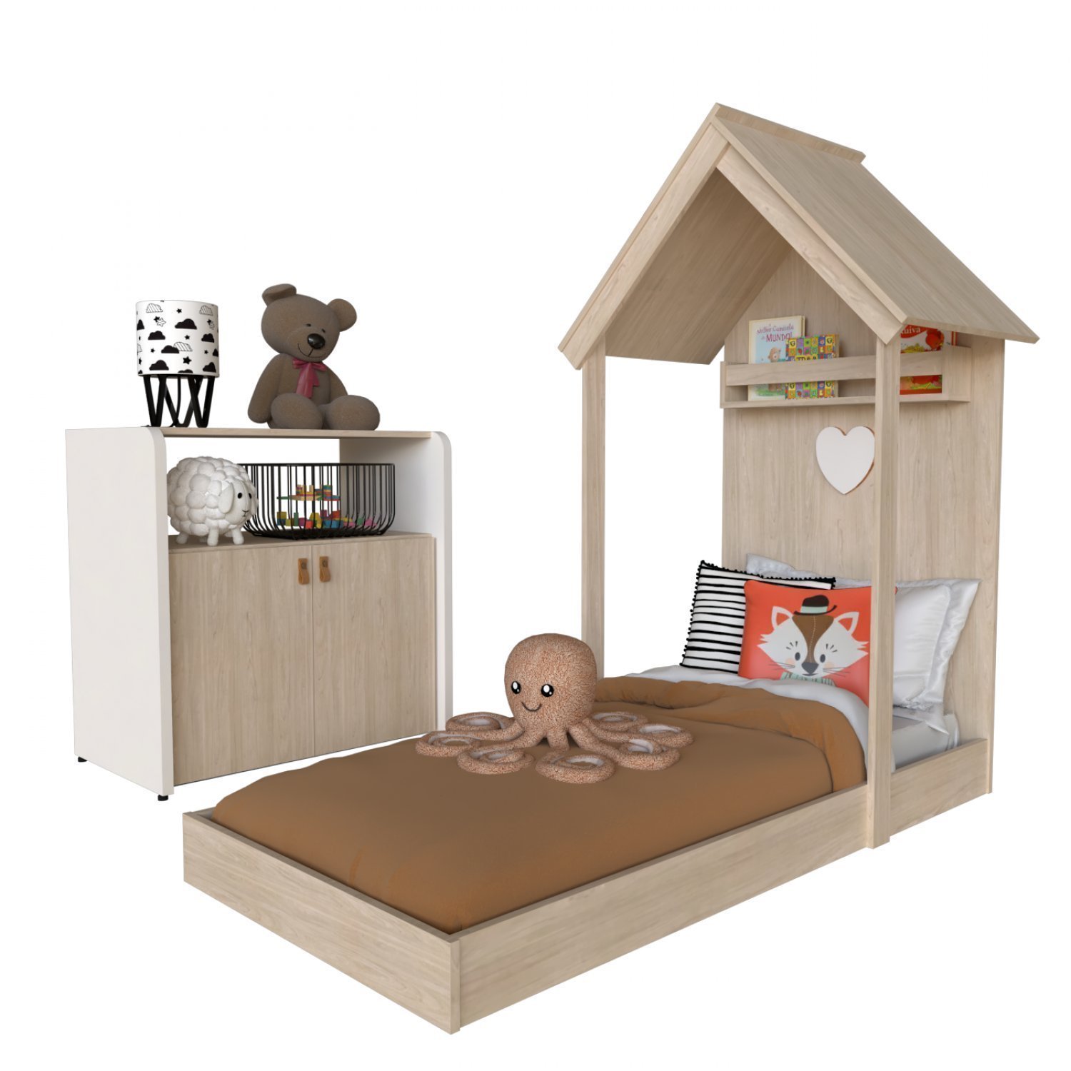 Quarto Infantil com Cama e Armário Espresso Móveis - 2