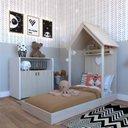 Ver imagem 1 de Quarto Infantil com Cama e Armário Espresso Móveis