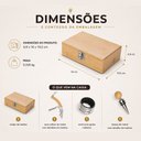 Ver imagem 3 de Kit Vinho Bambu Saca-Rolha Tampa Bico e Anel Corta Gotas