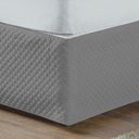 Ver imagem 1 de Saia Box Solteiro Basic Matelada Cinza