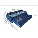 Ver imagem 4 de Sofá Cama bx03_MM com 2.50m que se Transforma em Cama Resistente e Confortável em Sued