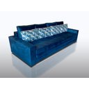 Ver imagem 3 de Sofá Cama bx03_MM com 2.50m que se Transforma em Cama Resistente e Confortável em Sued