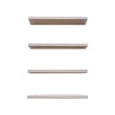 Ver imagem 1 de Kit 4 Prateleiras 100% MDF cor SNOW 30x10x1,5cm + Suporte de instalação