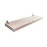 Kit 4 Prateleiras 100% MDF cor SNOW 30x10x1,5cm + Suporte de instalação - 3