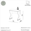Ver imagem 5 de Mesa Dobrável com Rodízios em Mdf Freijó 75 Cm Dalla Costa