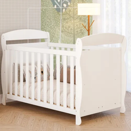 Berço Americano Marquesa 100% Mdf 3 em 1 Mini Cama Peroba - Branco - 2
