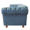 Sofá Chesterfield Luiz XV 1.80M Sala Recepção Barbearia:AZUL - 3