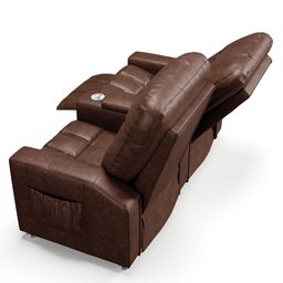 Poltrona Reclinável para Cinema 2 Lugares Praddo Fh9 Pu Marrom - Mpozenato - 9 Poltrona Reclinável para Cinema 2 Lugares Praddo Fh9 Pu Marrom - Mpozenato - 9