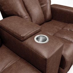 Poltrona Reclinável para Cinema 2 Lugares Praddo Fh9 Pu Marrom - Mpozenato - 10 Poltrona Reclinável para Cinema 2 Lugares Praddo Fh9 Pu Marrom - Mpozenato - 10