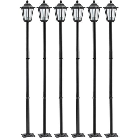 Kit 6 Postes para Jardim 1,71m Alumínio Dital Colonial Lumin