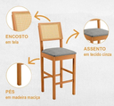 Ver imagem 5 de Mesa Bistrô Simpatia 4 Banquetas Jade Tela Jcm Cinamomo