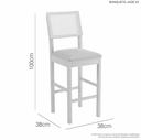 Ver imagem 3 de Mesa Bistrô Simpatia 4 Banquetas Jade Tela Jcm Cinamomo
