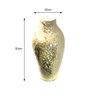 Vaso Decorativo Cerâmica Flores Buquê Arranjo Flor Objeto Decoração Centro Mesa Adorno Aparador 26cm - 5