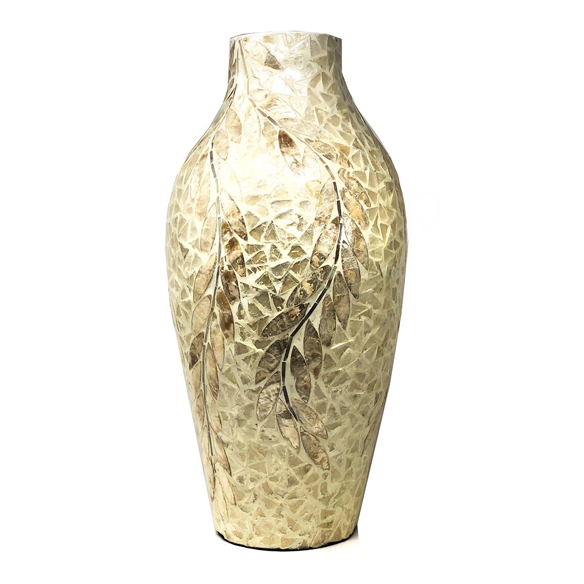 Vaso Decorativo Cerâmica Flores Buquê Arranjo Flor Objeto Decoração Centro Mesa Adorno Aparador 26cm - 4