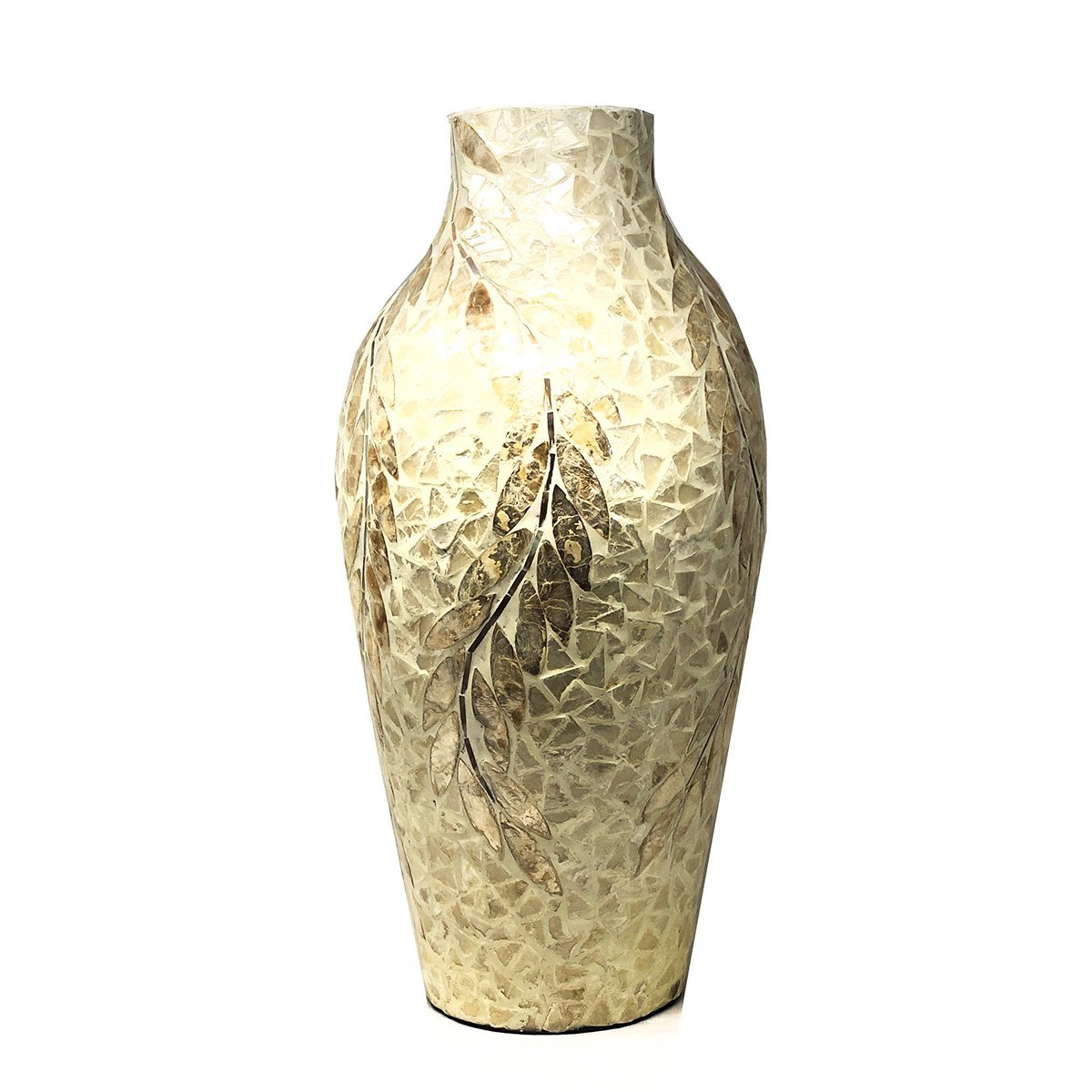 Vaso Decorativo Cerâmica Flores Buquê Arranjo Flor Objeto Decoração Centro Mesa Adorno Aparador 26cm - 2