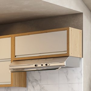 Armário Aéreo 80cm 1 Porta Horizontal MDF Lisboa Itatiaia