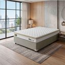 Ver imagem 4 de Cama Box Desmontável Queen Onix D45 com Espuma Ortopédica Madeira Branco Hellen Estofados e Colch