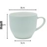 Jogo 6 Xicara Café Chá Porcelana Branco 170ml sem Marca - 2