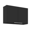 Ver imagem 2 de Armário de Cozinha Aéreo 80cm Pérola Z34 Preto - Mpozenato