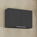 Ver imagem 1 de Armário de Cozinha Aéreo 80cm Pérola Z34 Preto - Mpozenato