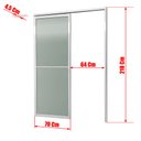 Ver imagem 4 de Porta de Correr Suspensa Vidrao Dir L.25 Branca 210x70 Brimak
