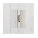 Ver imagem 2 de Guarda-roupa D22 6 Portas 6 Gavetas Com Espelho e Pés Branco