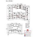 Ver imagem 4 de Cozinha Completa De Canto Mp2082 Com Armário E Balcão Preta